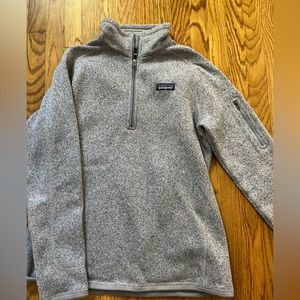 Patagonia Better Sweater Women Large  1/4 Zip Purple Pullover Fleece